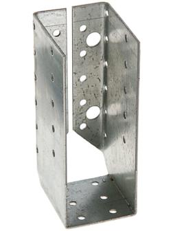 Опора бруса, оцинкованная, 140х76х50х2 мм, закрытая, 24 шт.
