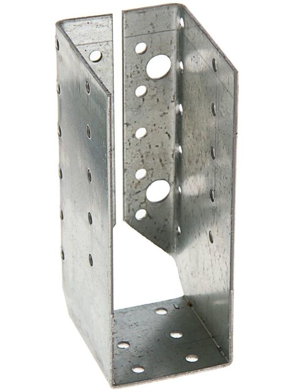 Опора бруса, оцинкованная, 140х76х50х2 мм, закрытая, 24 шт.