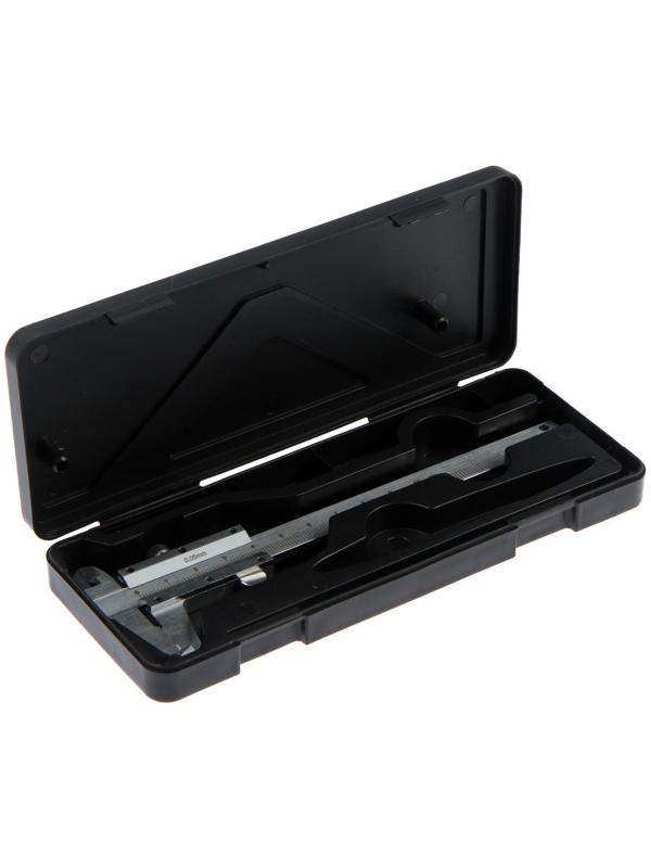 Штангенциркуль ТУНДРА, металлический, с глубиномером, цена деления 0.05 мм, 100 мм