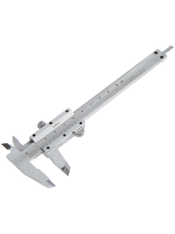 Штангенциркуль ТУНДРА, металлический, с глубиномером, цена деления 0.05 мм, 100 мм