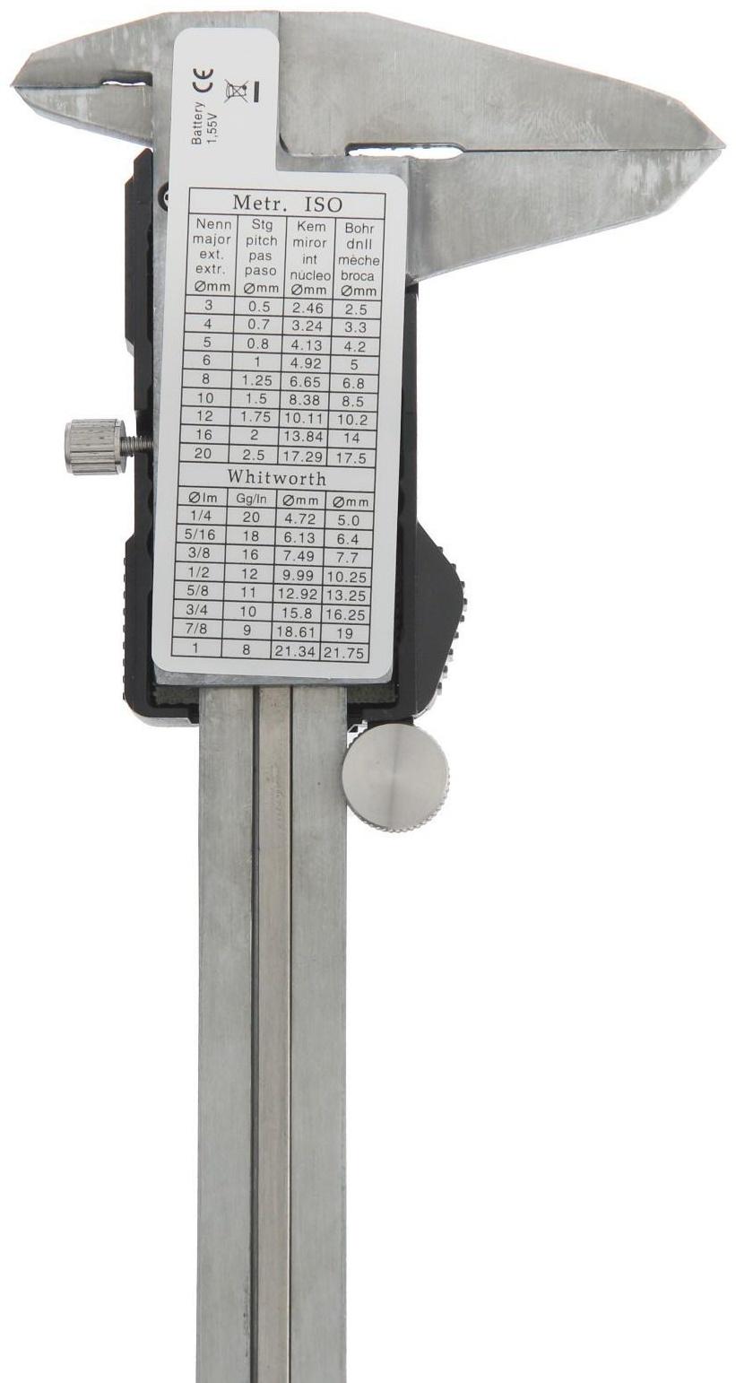 Штангенциркуль электронный ТУНДРА, металлический, с глубиномером, 150 мм