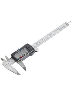 Штангенциркуль электронный ТУНДРА, металлический, с глубиномером, 150 мм