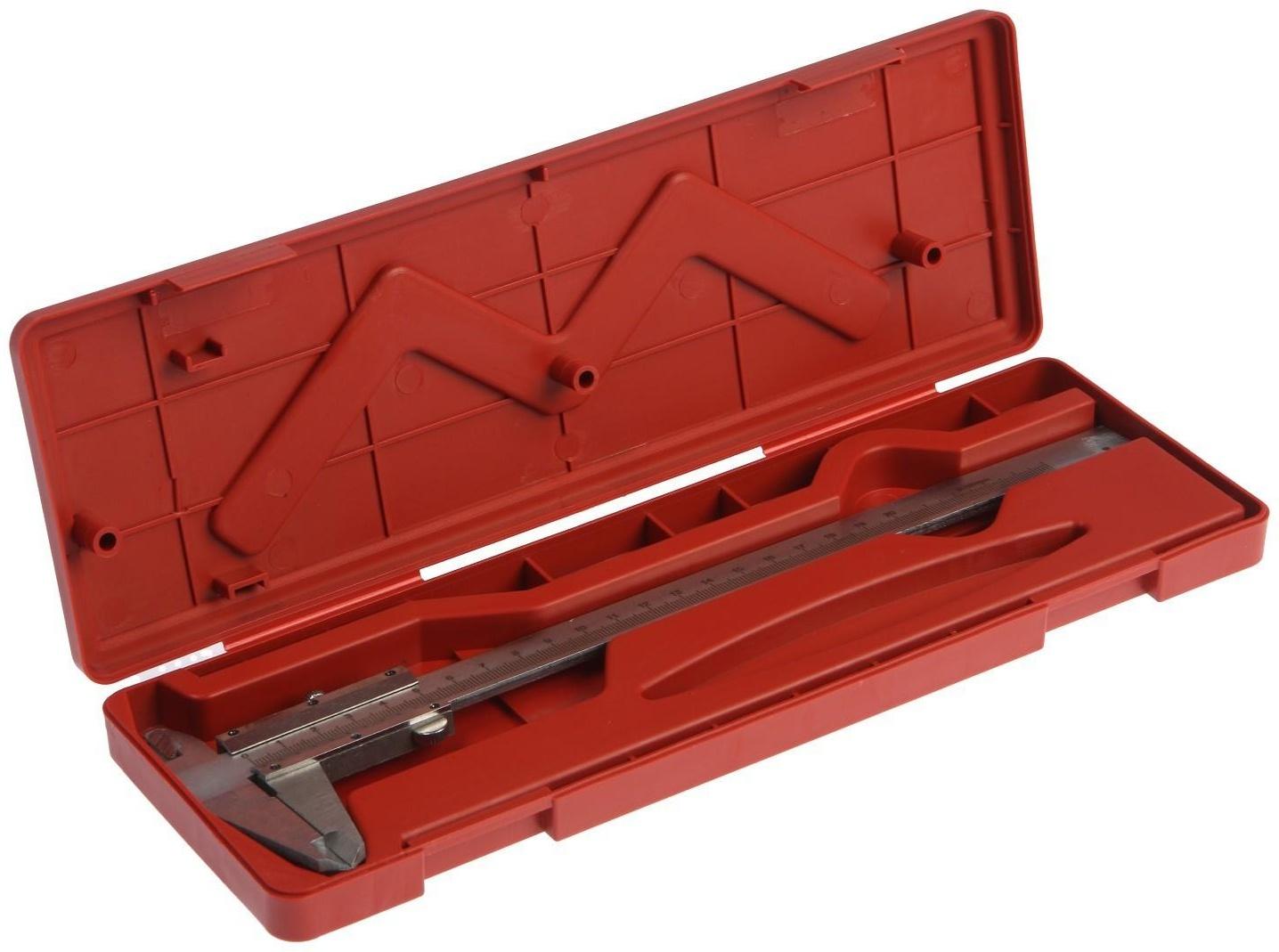 Штангенциркуль ТУНДРА, металлический, с глубиномером, цена деления 0.05 мм, 200 мм