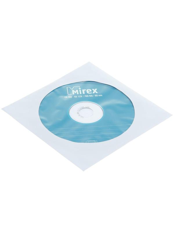 Диск CD-RW Mirex, 4-12x, 700 Мб, конверт, 1 шт