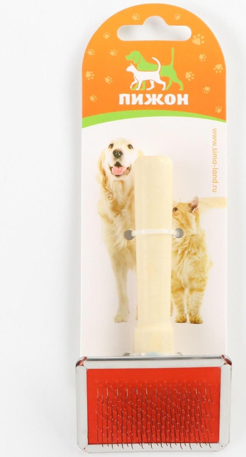 Пуходерка Wood малая без капель, деревянная ручка, 6 х 12 см