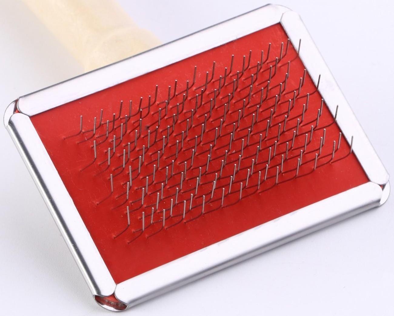 Пуходерка Wood малая без капель, деревянная ручка, 6 х 12 см