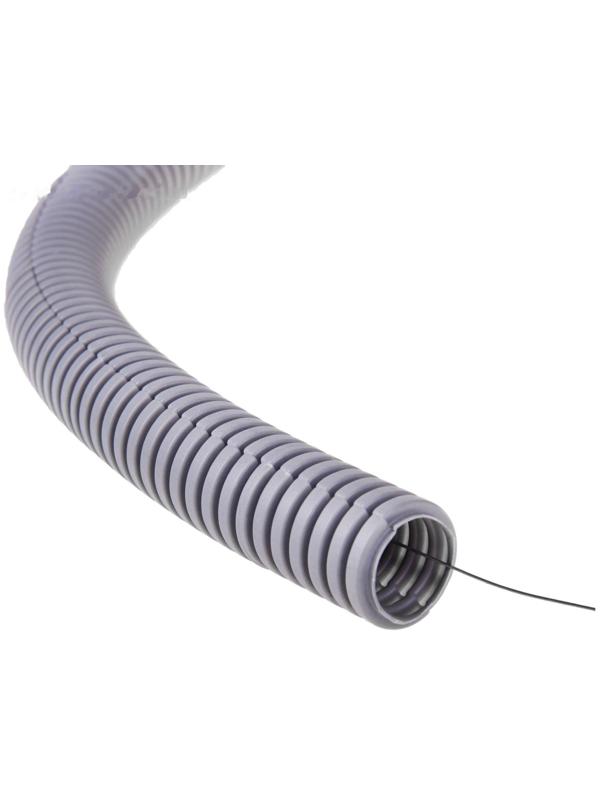 Труба гофрированная, d=25 мм, 75 м, ПВХ, с зондом