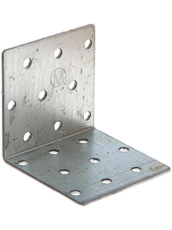 Уголок крепёжный 60 х 60 х 60 х 2 мм, оцинкованный
