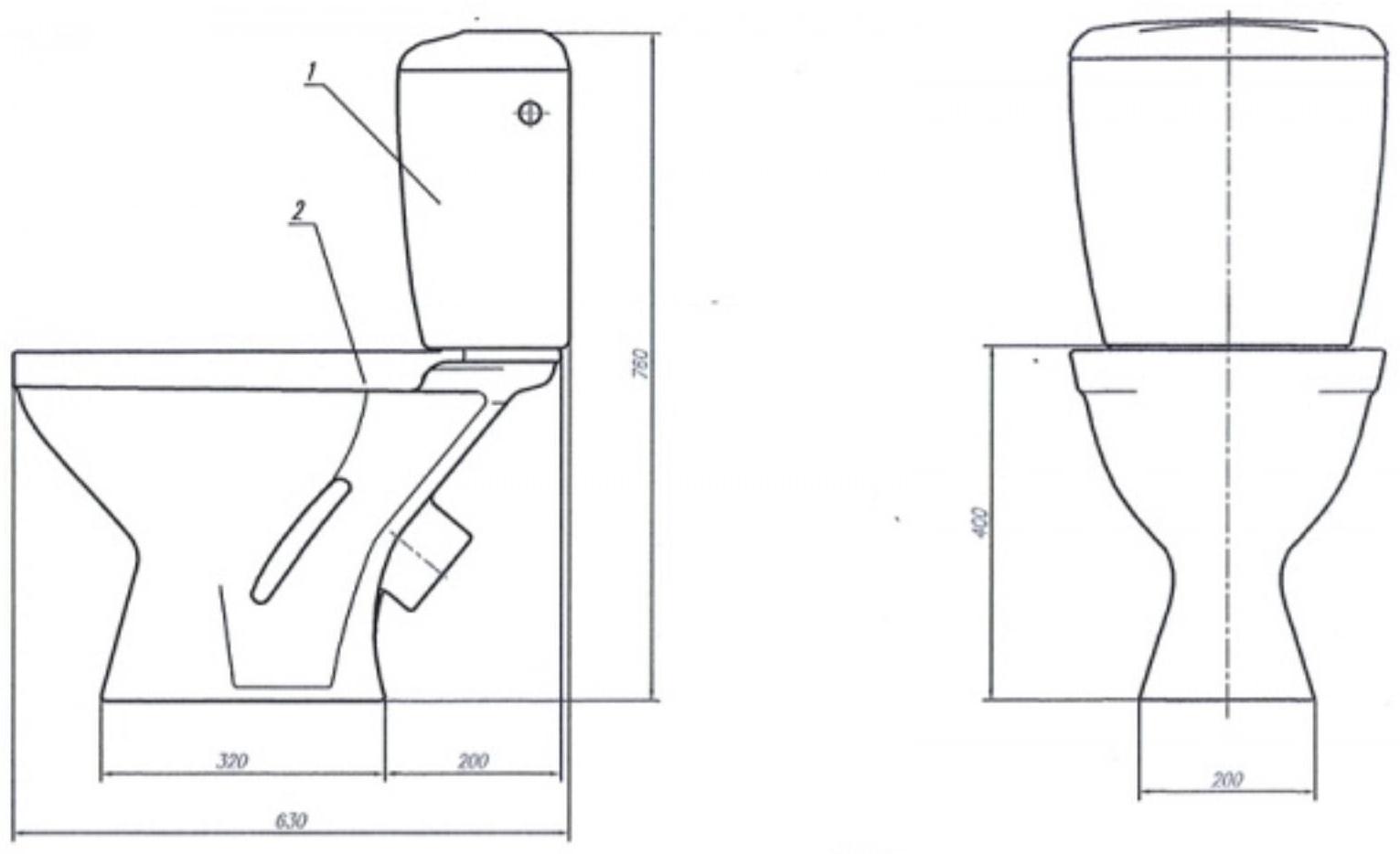 Унитаз компакт ЛЗСФ 