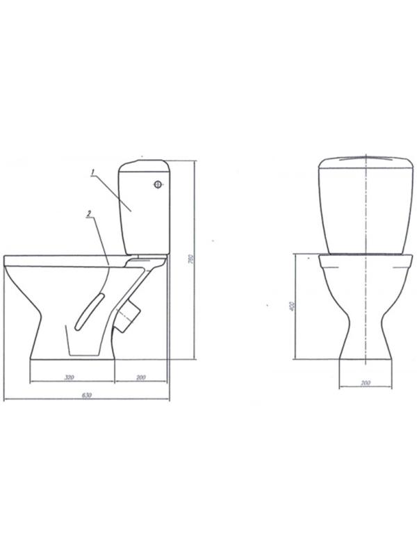 Унитаз компакт ЛЗСФ 