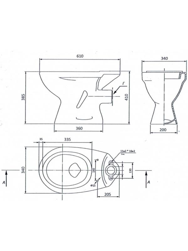 Унитаз компакт ЛЗСФ 