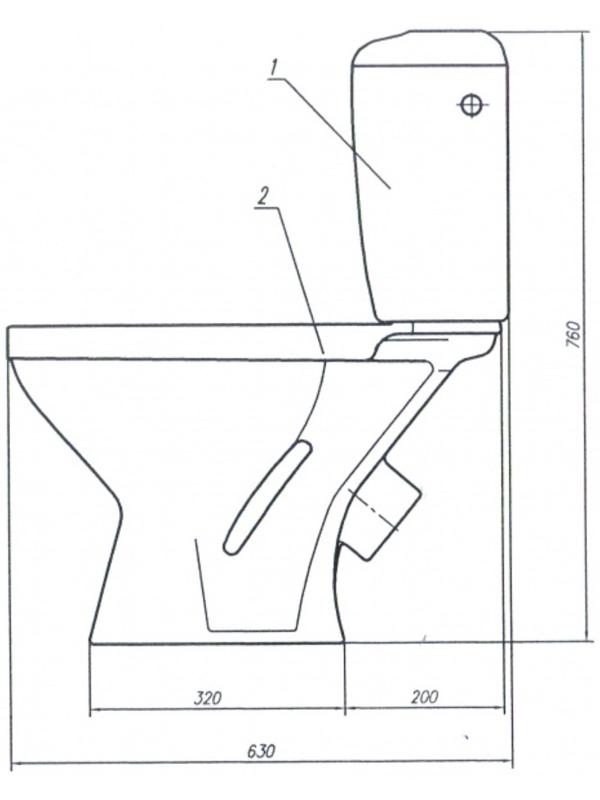 Унитаз компакт ЛЗСФ 