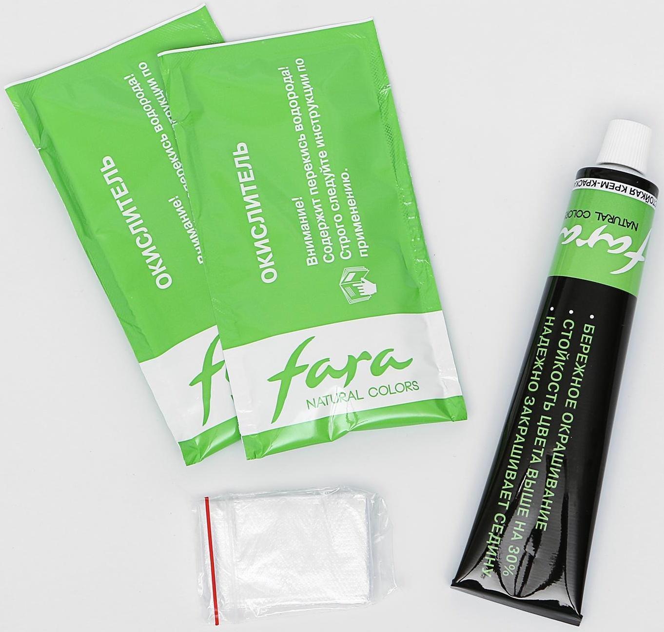 Краска для волос Fara Natural Colors, тон 304, шоколад, 135 мл