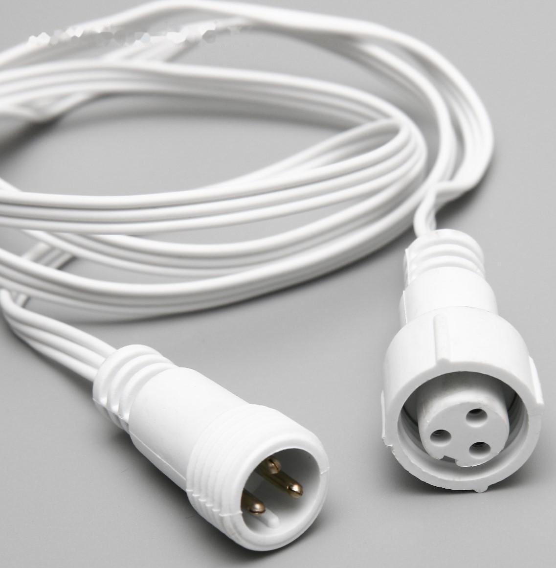 Удлинитель для гирлянд УМС, 3W, 100 см, белая нить, 220 В