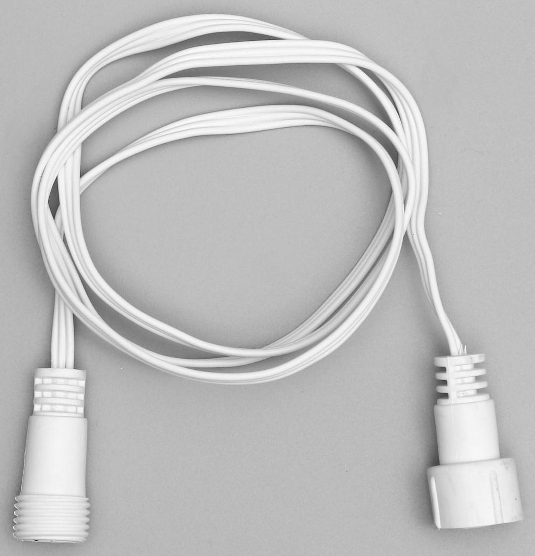 Удлинитель для гирлянд УМС, 3W, 100 см, белая нить, 220 В