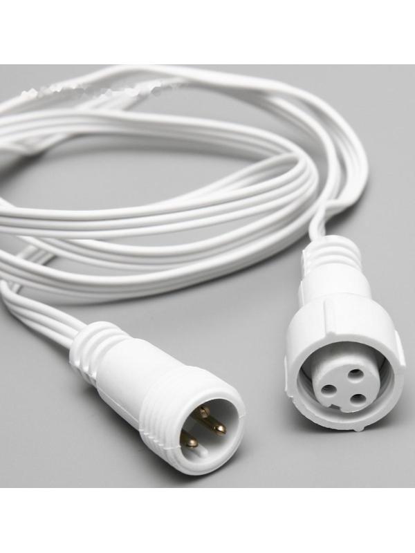 Удлинитель для гирлянд УМС, 3W, 100 см, белая нить, 220 В