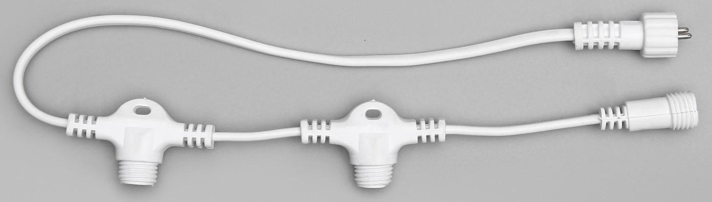 Разветвитель для сосулек 1:3, белая нить, 50 см