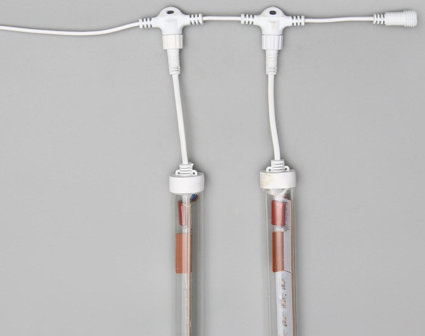 Разветвитель для сосулек 1:3, белая нить, 50 см