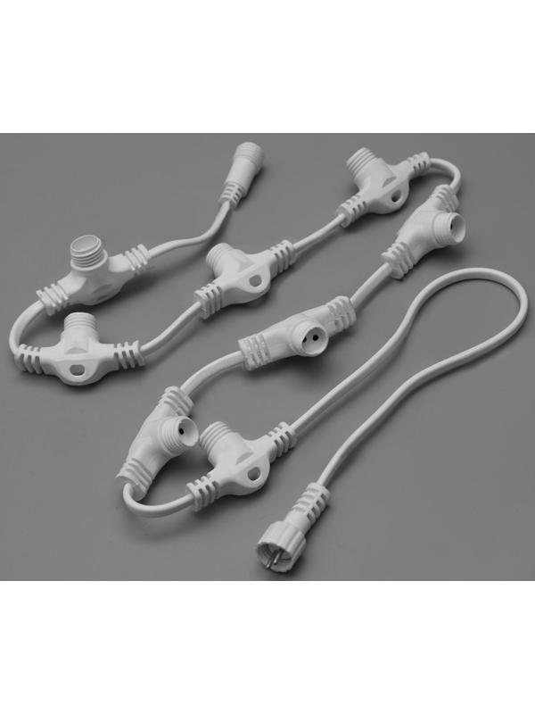 Разветвитель для сосулек 1:9, белая нить, 110 см