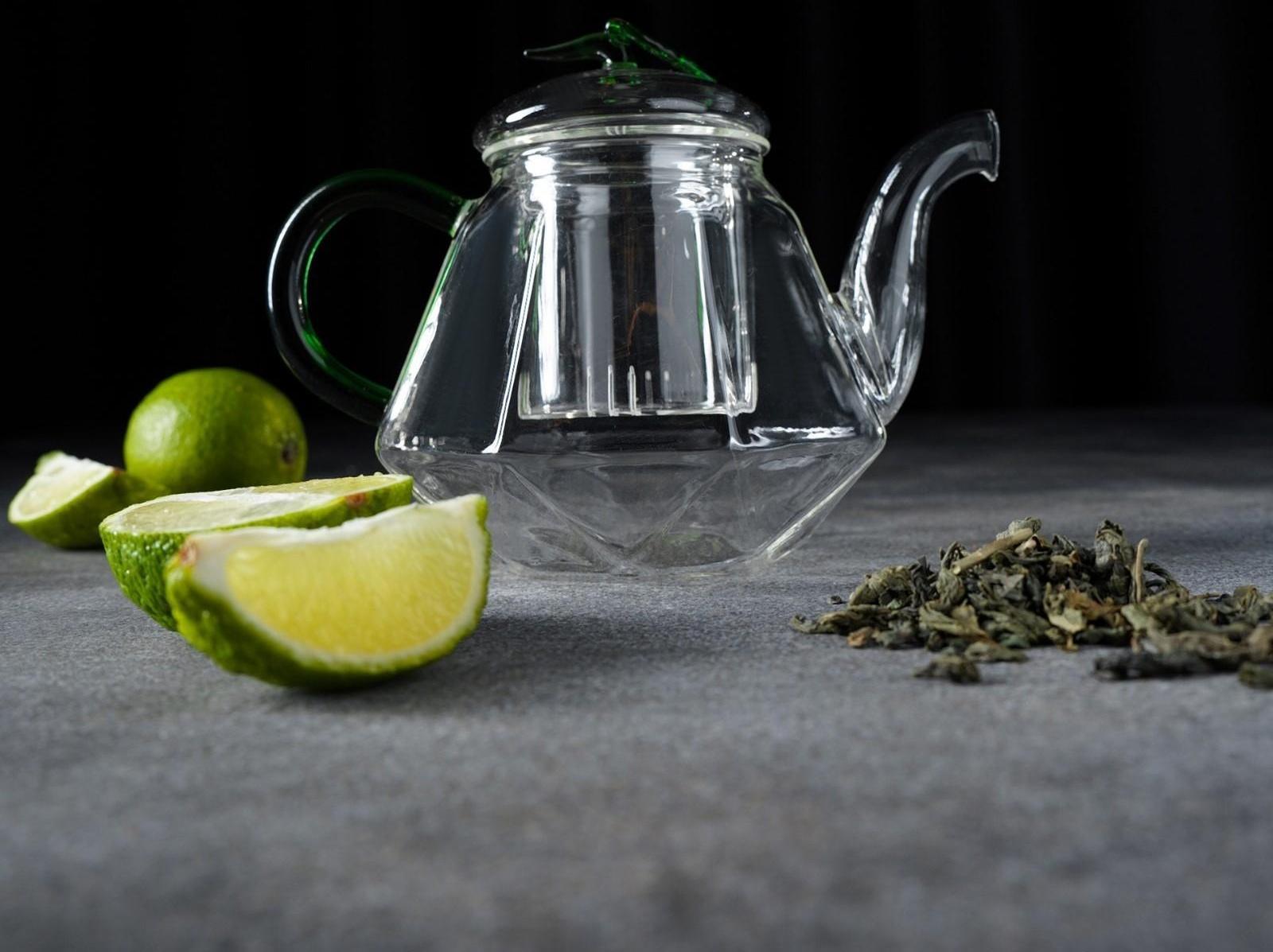 Чайник стеклянный заварочный «Грин», 600 мл, стеклянное сито