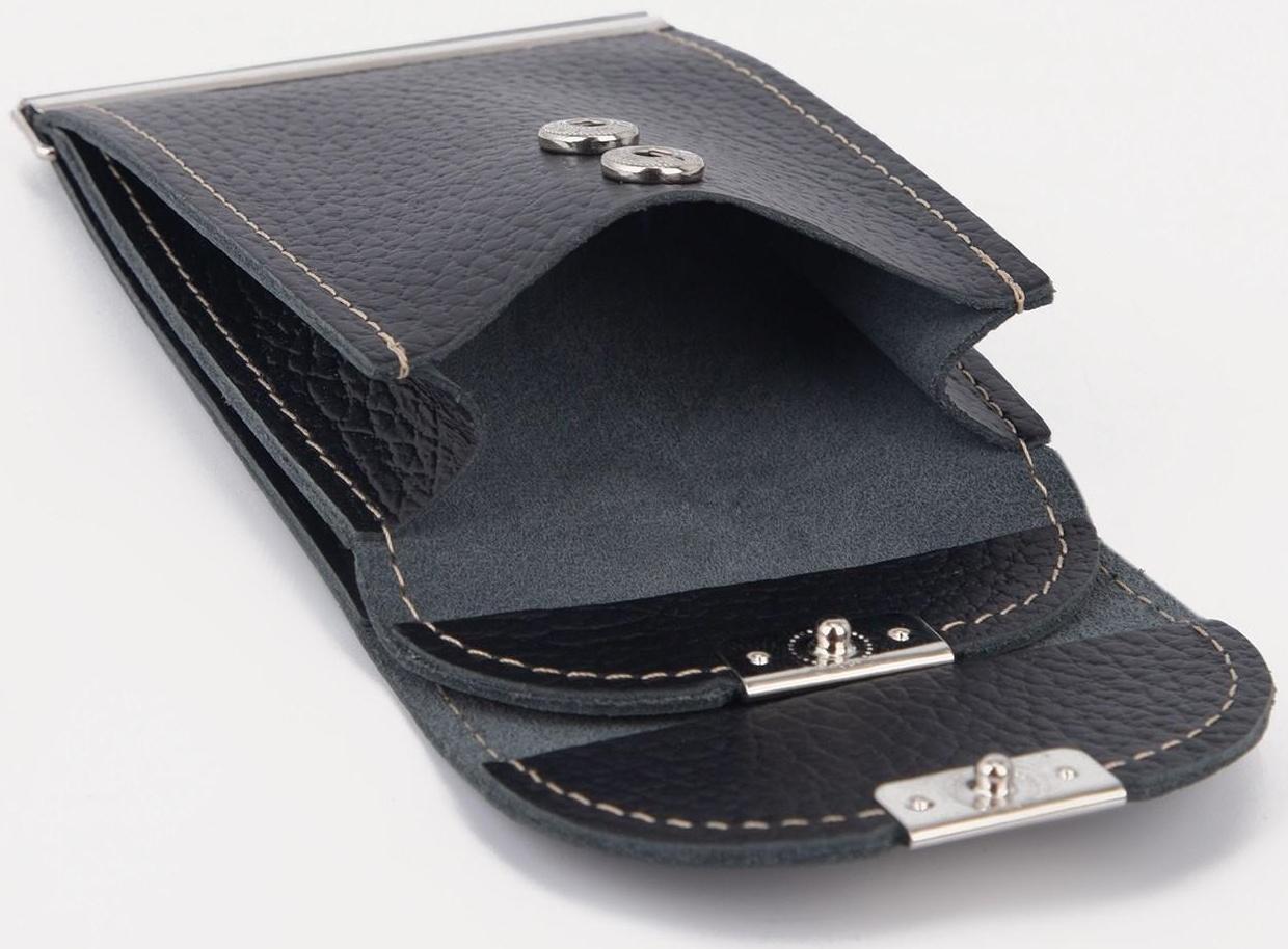 Зажим для купюр, для монет, цвет чёрный