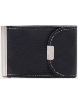 Зажим для купюр, для монет, цвет чёрный