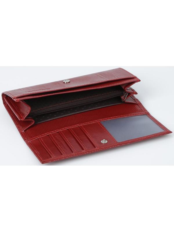 Кошелёк на кнопке, цвет красный