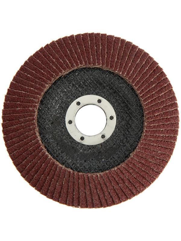 Круг лепестковый торцевой ТУНДРА, 125 х 22 мм, Р60