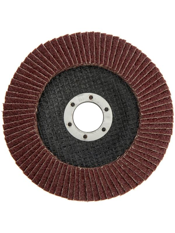 Круг лепестковый торцевой ТУНДРА, 125 х 22 мм, Р40