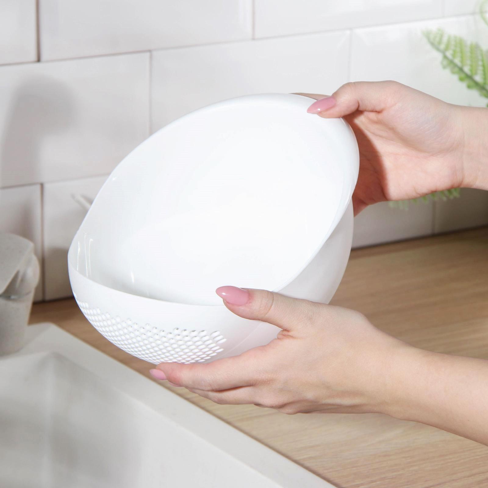 Дуршлаг кухонный «Радуга», 21,8×16,5 см, цвет МИКС