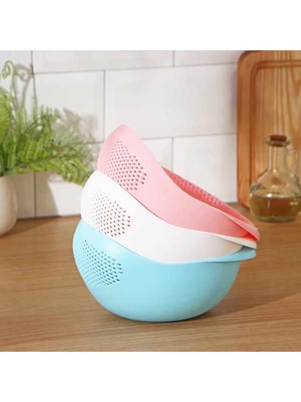 Дуршлаг кухонный «Радуга», 21,8×16,5 см, цвет МИКС