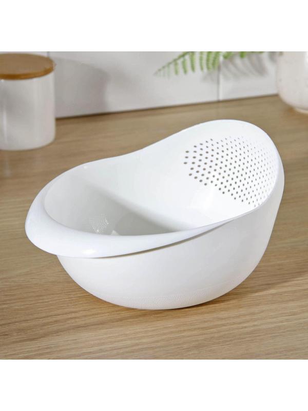 Дуршлаг кухонный «Радуга», 21,8×16,5 см, цвет МИКС