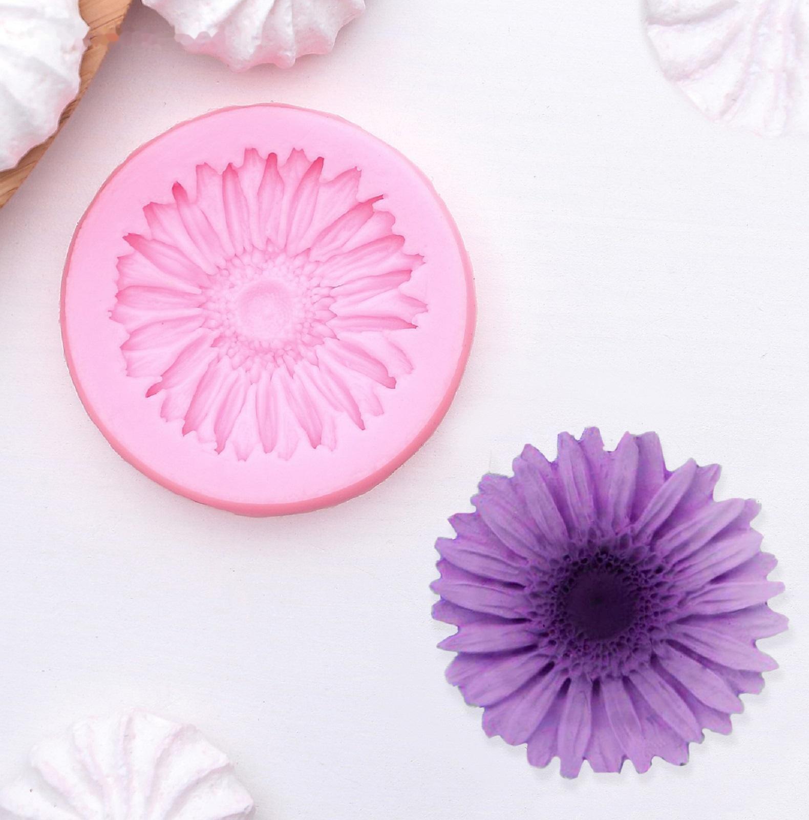 Молд «Герберы», 6×6 см, цвет МИКС