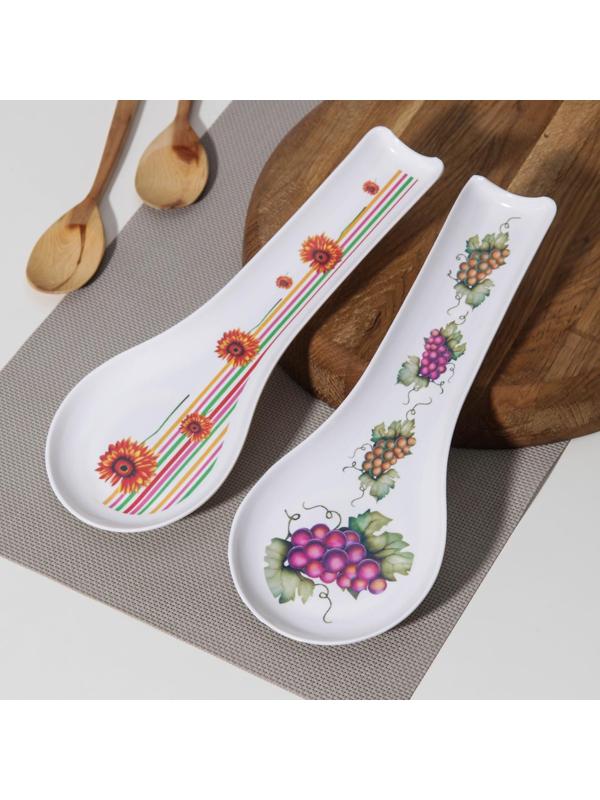 Подставка под ложки «Изобилие», 27×10 см, рисунок МИКС