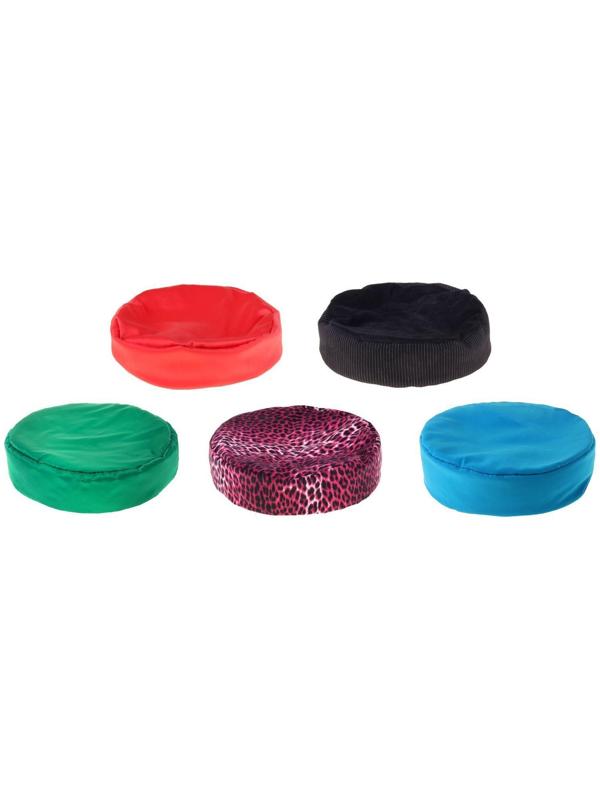 Лежак-антистресс для собак и кошек, круглый, 50 х 50 см, микс цветов