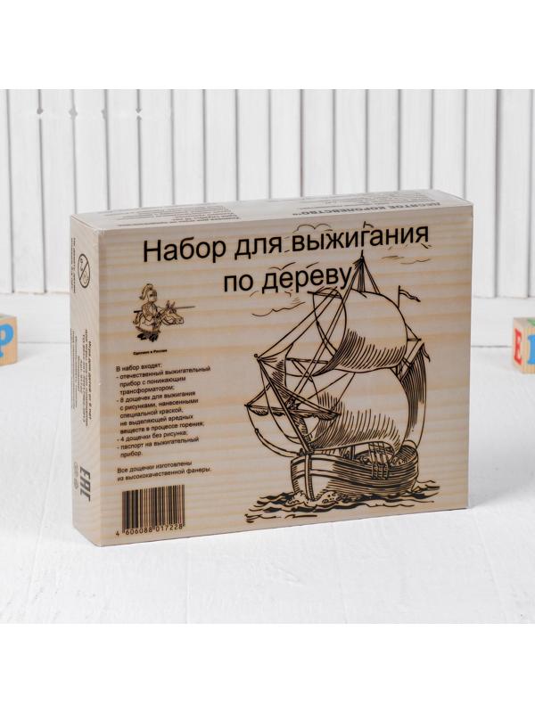 Набор для выжигания по дереву: прибор + 12 дощечек: 21.3 × 14.8 × 0.4 см, мощность: 220 В