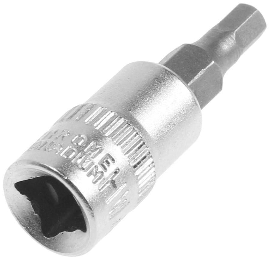 Головка с битой ТУНДРА, под квадрат 1/4