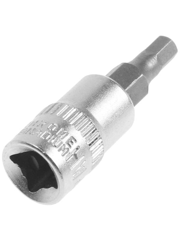 Головка с битой ТУНДРА, под квадрат 1/4