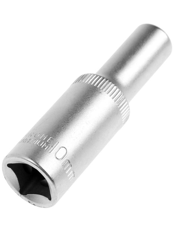 Головка торцевая шестигранная удлиненная ТУНДРА, под квадрат 1/2