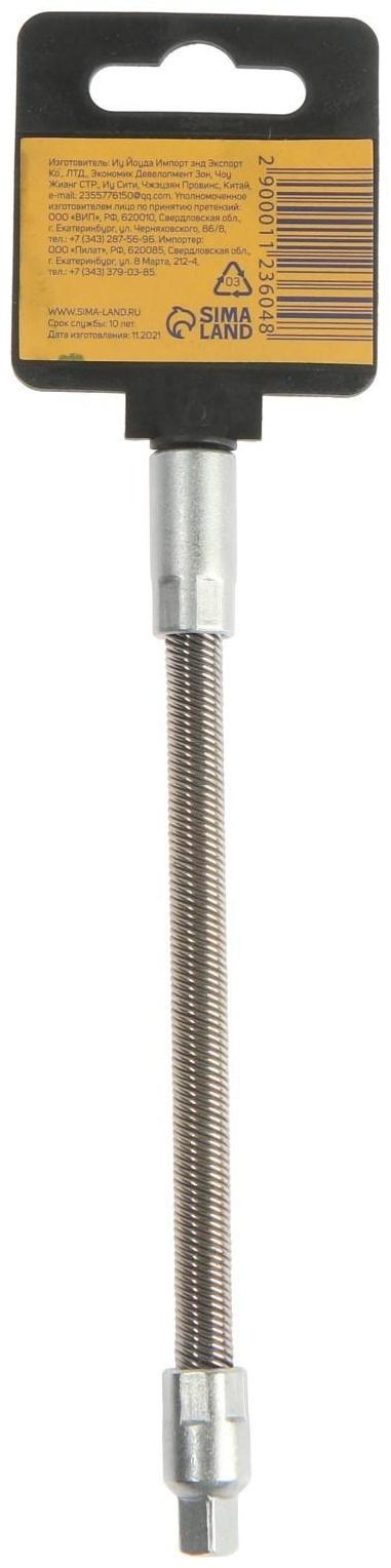 Удлинитель для воротка гибкий ТУНДРА, квадрат 1/4