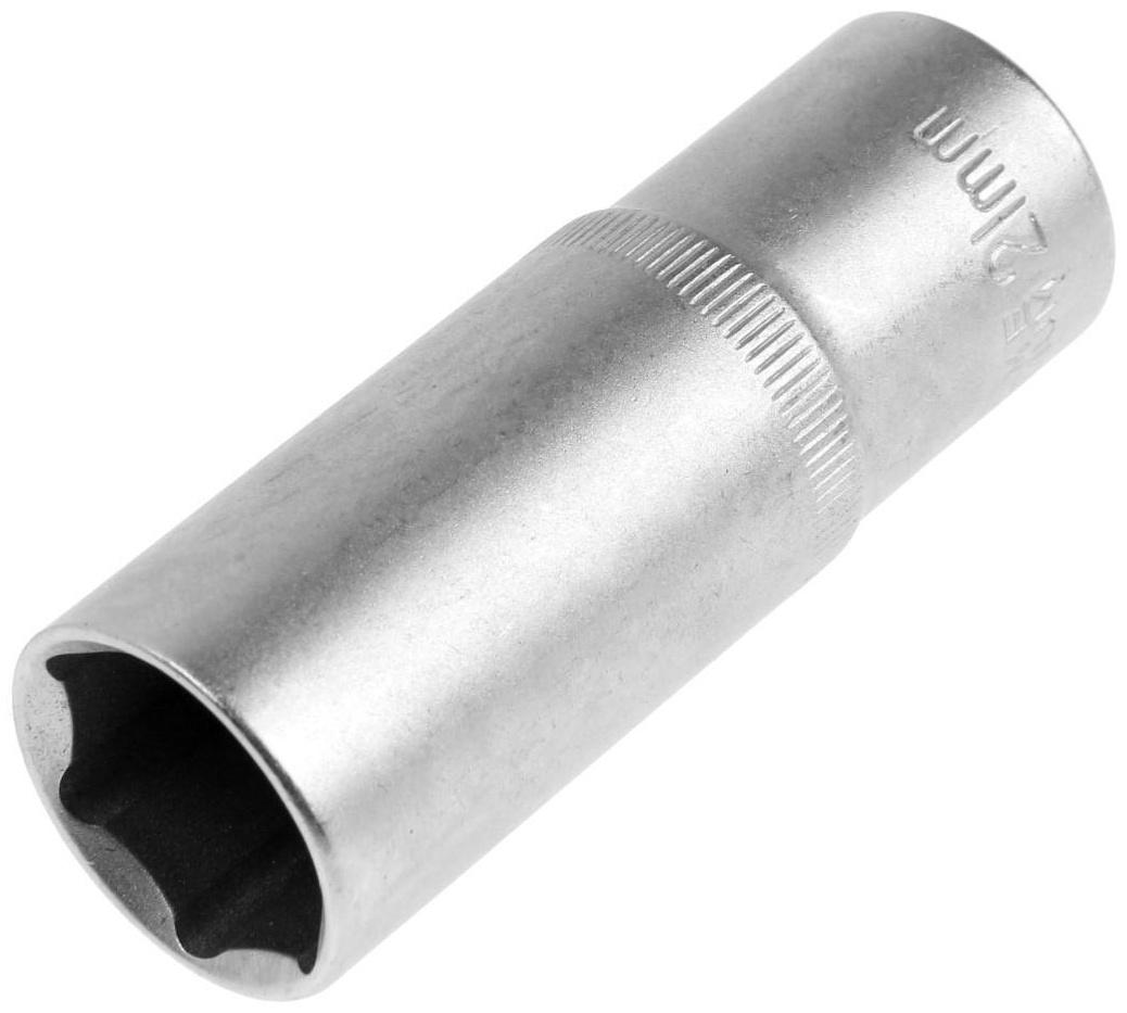 Головка торцевая шестигранная удлиненная ТУНДРА, под квадрат 1/2