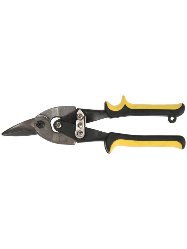 Ножницы по металлу ТУНДРА, 250 мм, 2К рукоятки, левый рез