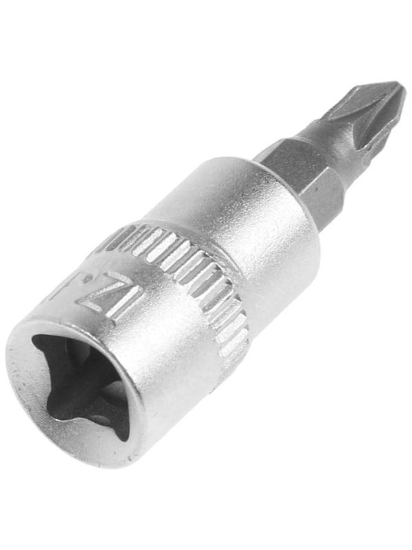 Головка с битой ТУНДРА, под квадрат 1/4