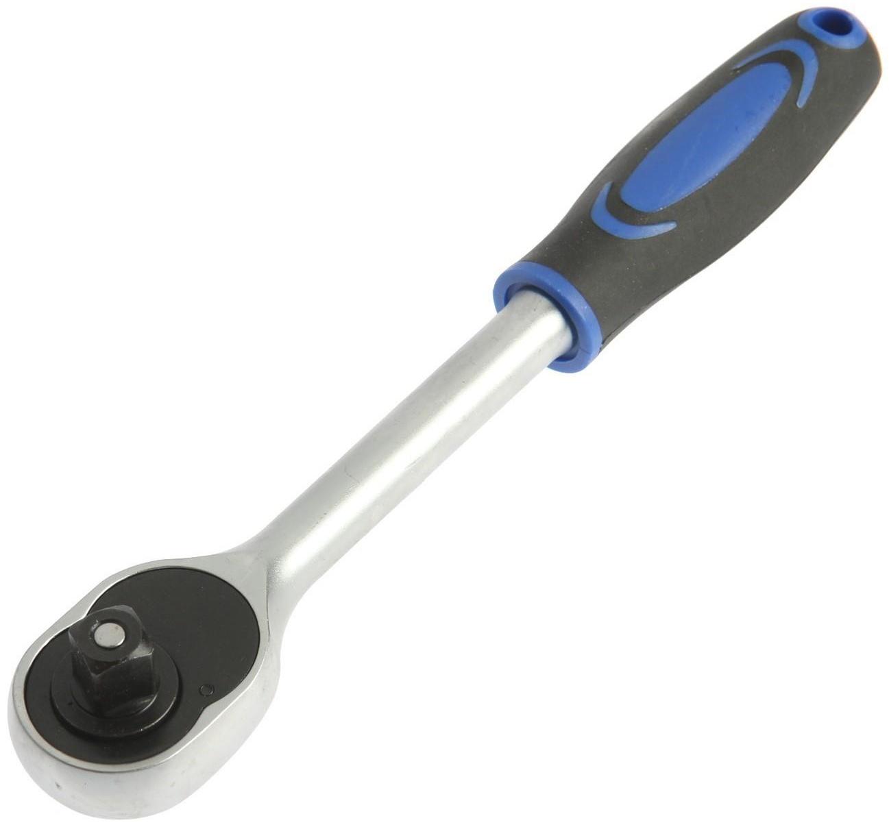 Набор торцевых головок ТУНДРА, трещотка, CrV, 1/2