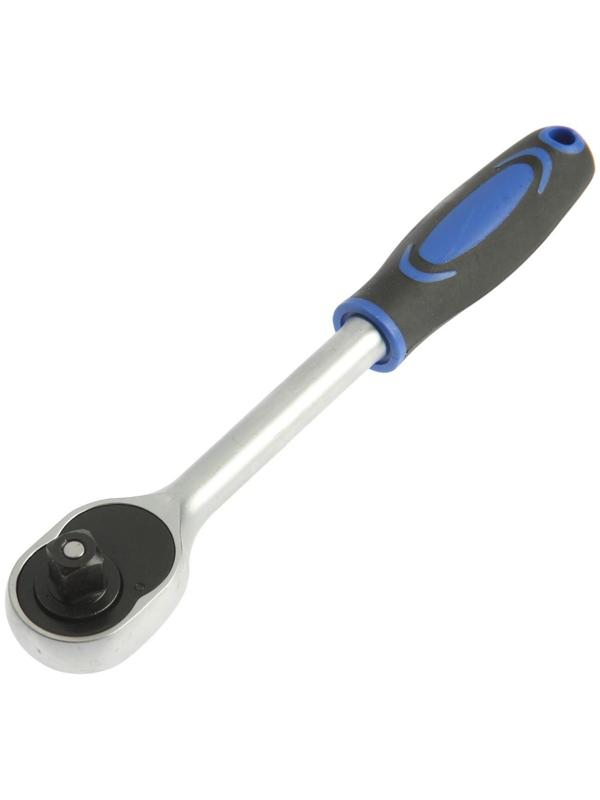 Набор торцевых головок ТУНДРА, трещотка, CrV, 1/2