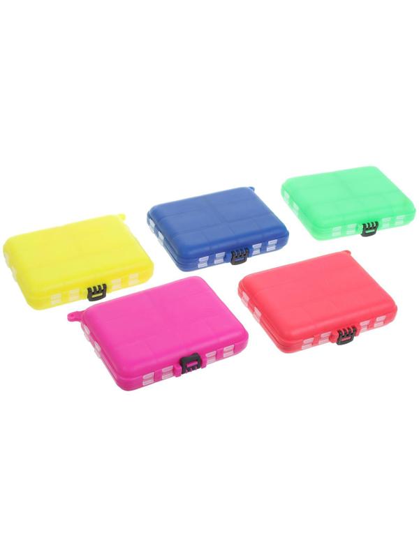 Коробочка для мелочей СЧ-3, 16 отделений, размер 12 х 10 см, цвета микс