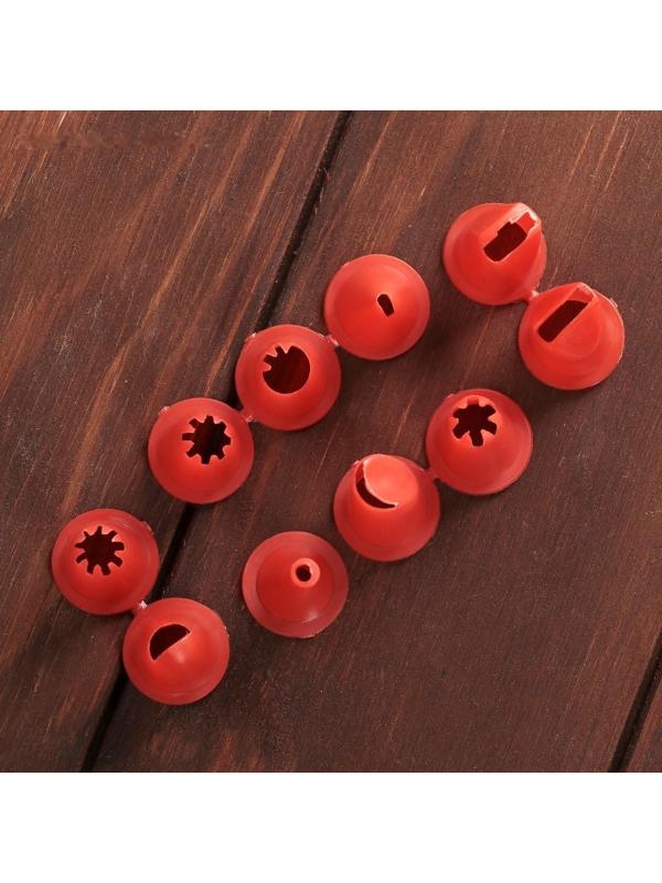 Набор кондитерский, 12 предметов: лопатка, мешок, 10 насадок, цвет МИКС