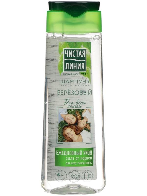 Шампунь для волос Чистая линия для всей семьи Березовый, 250 мл