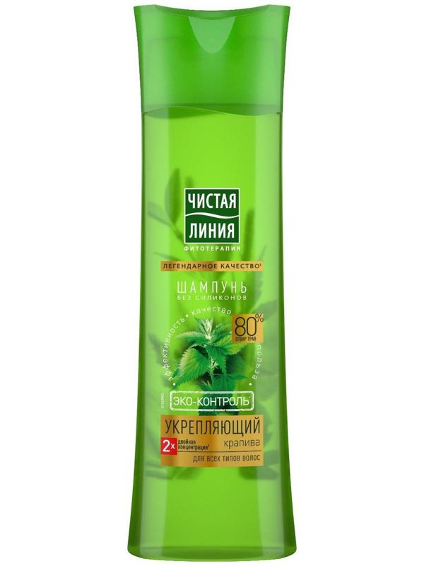 Шампунь для волос Чистая линия «Укрепляющий», крапивой, 400 мл