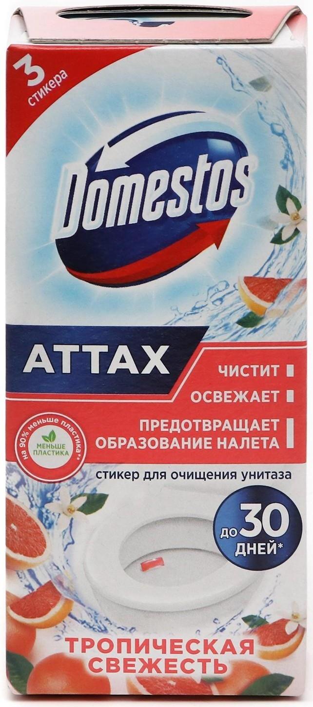 Стикер для очищения унитаза Domestos 